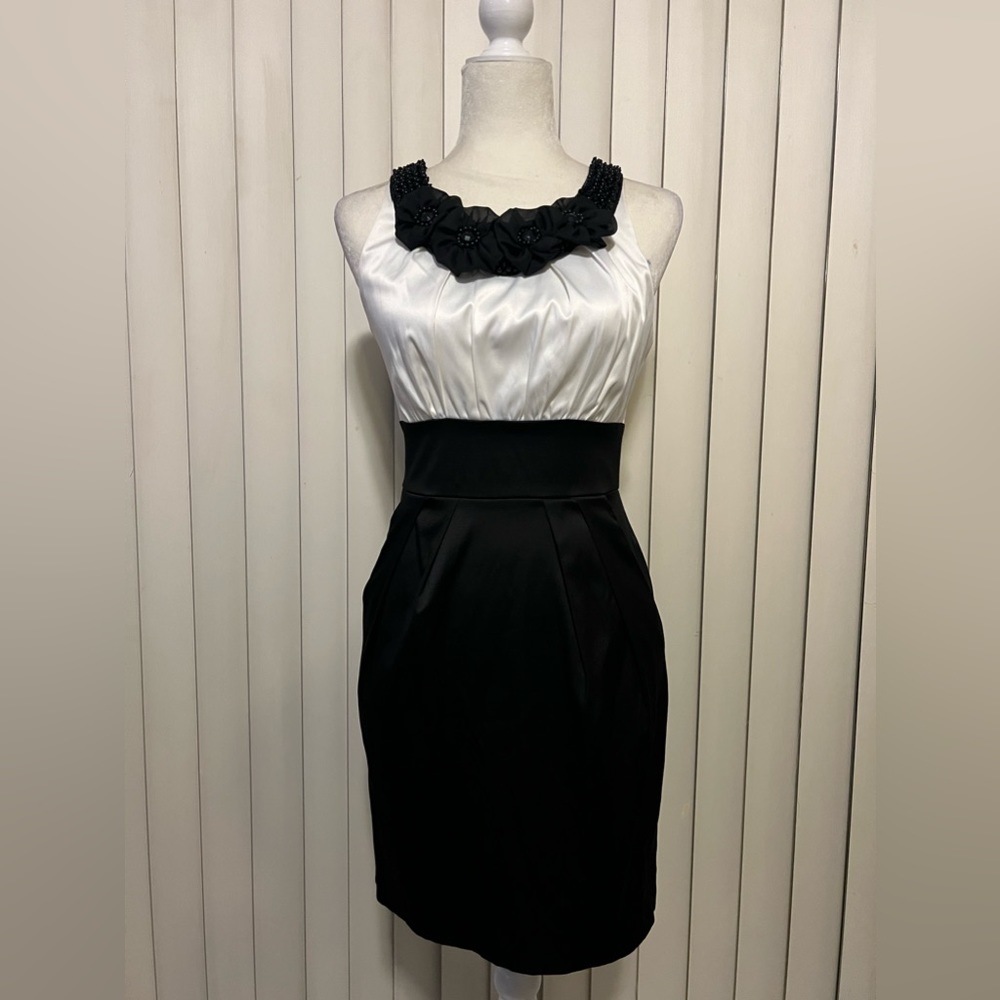 Black and White Cocktail Dress